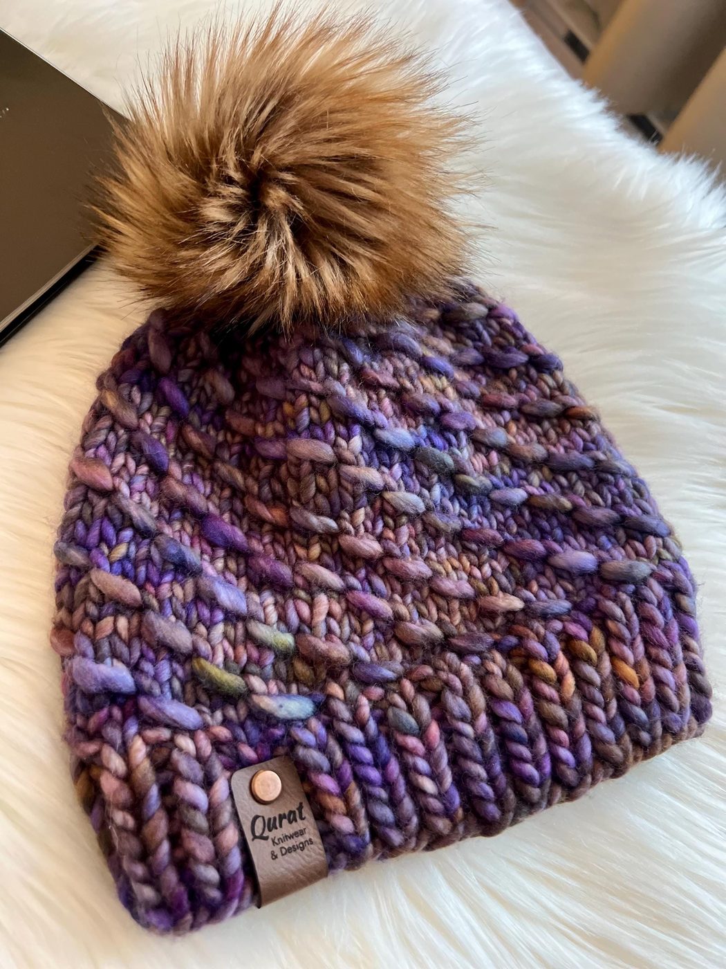 Chunky merino beanie, Extra warm, merino wool
